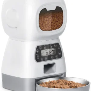 Distributeur de croquettes connecté pour chien